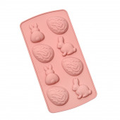 Силиконовая форма для выпечки "Зайки", 10.6 х 20.7 см