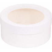 Коробка шляпная 16*7см белая