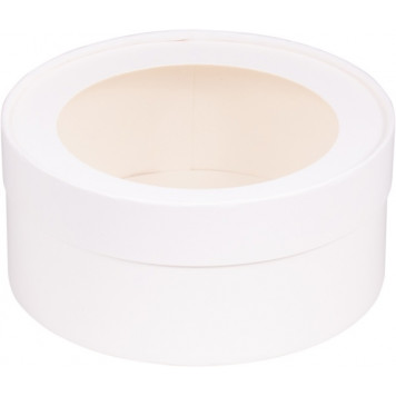 Коробка шляпная 20*7см белая