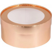 Коробка шляпная 16*7см золото