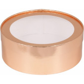 Коробка шляпная 20*7см золото