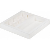 Коробка 8 конфет и плитка 16*8 белая