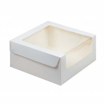 Коробка 23*23*11 с широким окном