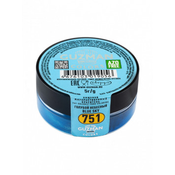 Краситель Guzman жирораств. Голубой небесный, 5г