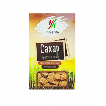 Сахар Тростниковый кусковой Интегрита, 500г