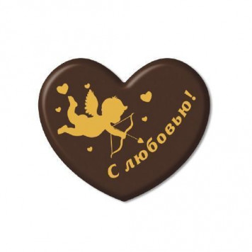 Декор из глазури С любовью 44*34мм, 10шт