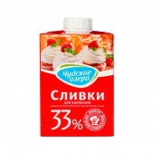 Сливки Чудское озеро 33% 500мл