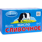 Масло сливочное ЭкоМилк 82,5%, 180гр