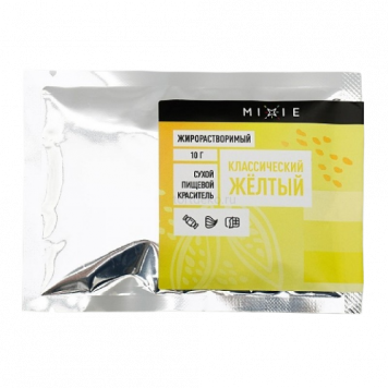 Краситель сухой жирорастворимый Mixie Классический желтый, 10г