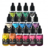 Набор гелевых водорастворимых пищевых красителей Caramella 20 мл, 15 цветов