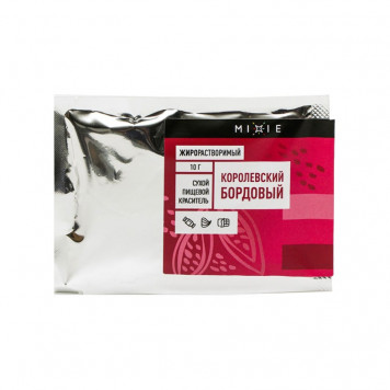 Краситель сухой жирорастворимый Mixie Королевский бордовый, 10г