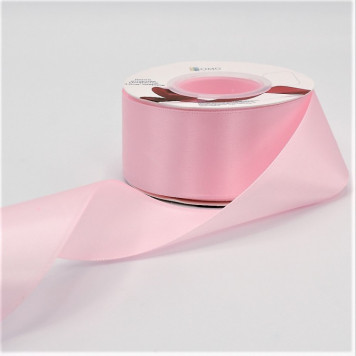 Лента Атласная 3,8см*25ярд Светло-розовый