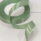 Лента Атласная Сатин 1,5см*25ярд Серая спаржа 1/10 1/600