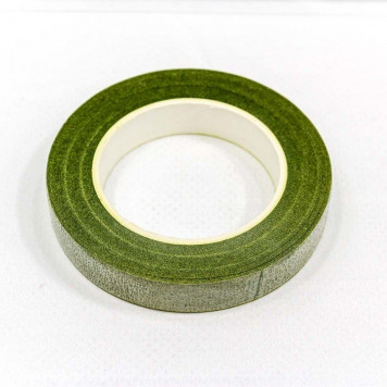 Лента Тейп для цветов 1,2см*25ярд Травяной