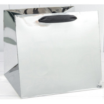 Пакет подарочный Серебряный 26*24*26 210г 1/10 1/200