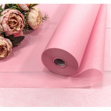 Бумага "Тишью" 0,5*120м 17г Розовый 1/16
