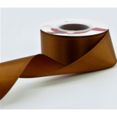 Лента Атласная 3,8см*25ярд Тёмно-коричневый