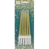 Свечи для торта набор 10см Золотой 1/12 1/288