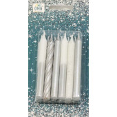 Свечи для торта набор (12 шт.) 8см (микс 18) 1/12 1/144