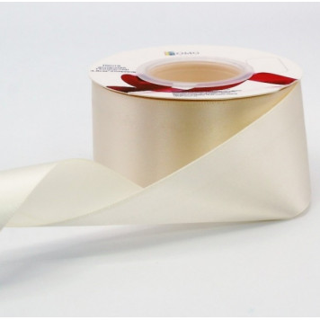 Лента Атласная 3,8см*25ярд Бежевый