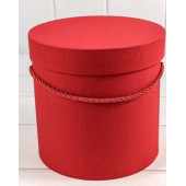 Коробки Цилиндр Набор 1/3 19,5*19 из дизайнерской бумаги Красный 1/12