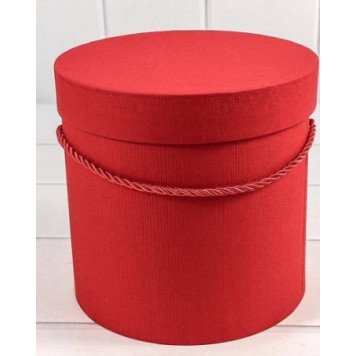 Коробки Цилиндр Набор 1/3 19,5*19 из дизайнерской бумаги Красный 1/12