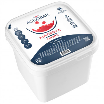 Пюре замороженное Агробар Малина, 1 кг