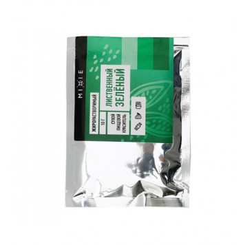 Краситель сухой жирорастворимый Mixie Лиственный зеленый, 10г