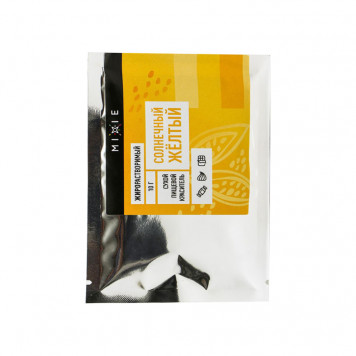 Краситель сухой жирорастворимый Mixie Солнечный желтый, 10г