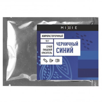 Краситель сухой жирорастворимый Mixie Черничный синий, 10г