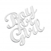 Топпер без шпажки Boy or Girl серебряный 7*7см