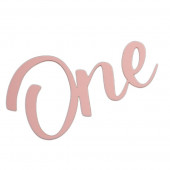 Топпер без шпажки One розовый 8*5см