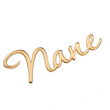 Топпер без шпажки Папе золотой 7*3см