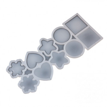 Форма силиконовая для леденцов Фигуры 260*110мм, 5шт