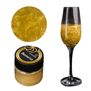 Шиммер пищевой Caramella Золото, 5 гр