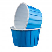 Маффины с бортиком Голубые 50*40 мм, 20шт