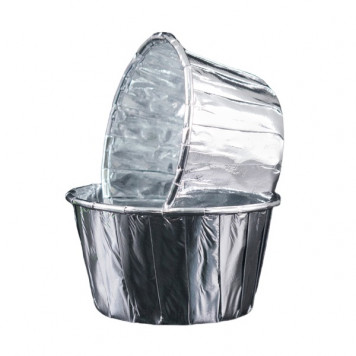 Маффины Серебро металлик 50*40 мм, 20шт