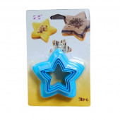 Вырубка для пряника Звезда 45-95мм, 3шт