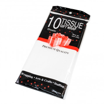 Бумага тишью Белый 50*66см, 10листов