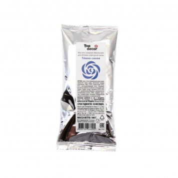 Мастика Топ декор Темно-синяя 100гр