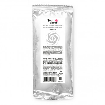 Мастика Топ декор Белая 100гр