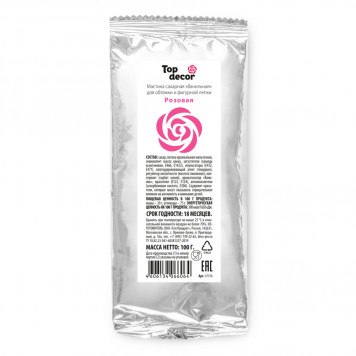 Мастика Топ декор Розовая 100гр