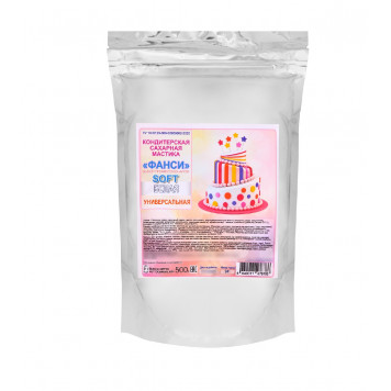 Мастика Фанси цветочная белая, 500г