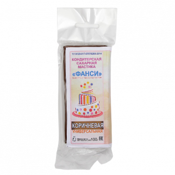 Мастика Фанси коричневая, 100гр