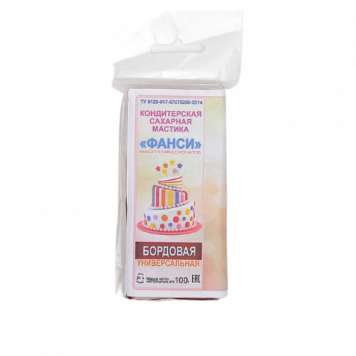 Мастика Фанси бордовая, 100г