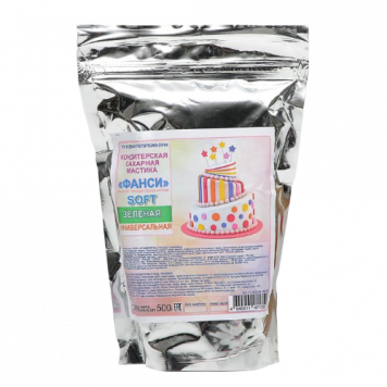 Мастика Фанси Зеленая, 500г