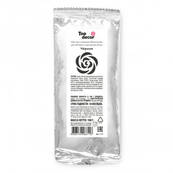 Мастика Топ декор Черная, 100гр