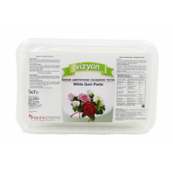 Мастика цветочная белая Визьен, 1кг