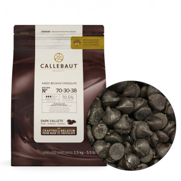 Шоколад Callebaut горький 70,5, 2,5кг