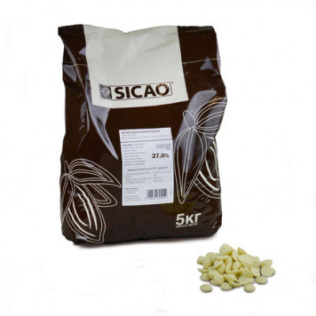 Шоколад белый 27% Sicao, 5кг